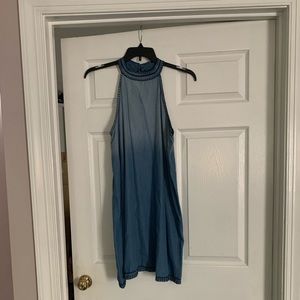 NWT True Craft Ombré Denim halter dress